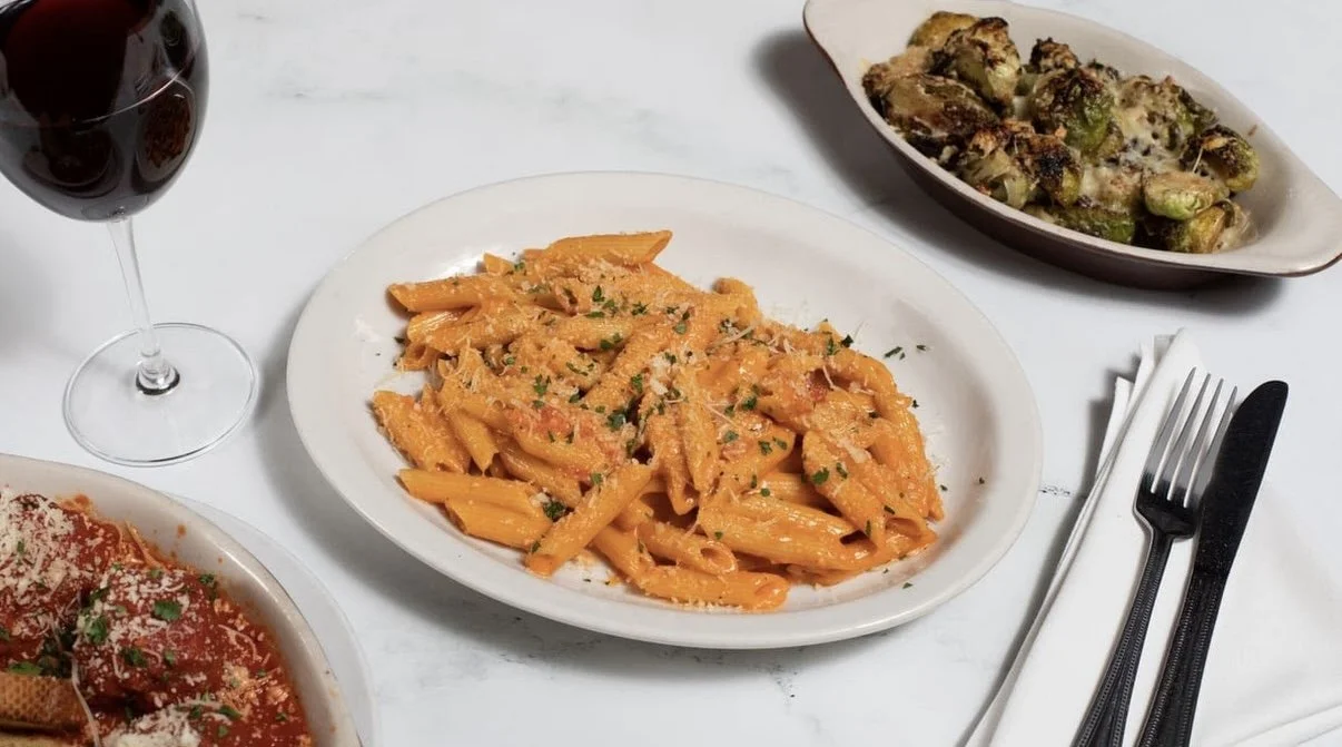 Penne alla vodka with Parmesan